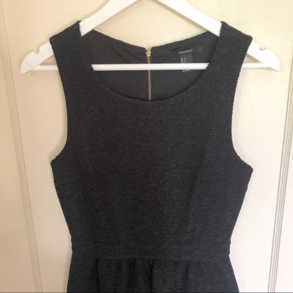 Short Black A-Line Dress with Back Zipper Size S - Picture 7 of 11